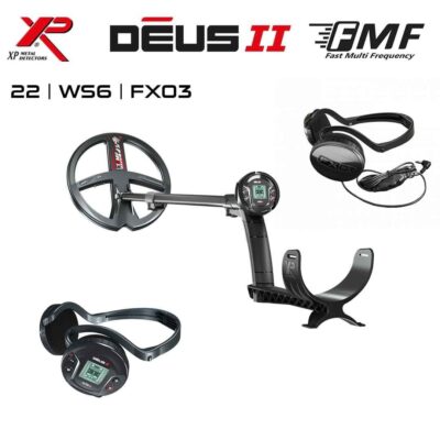 Deus 2 Dedektör – 22,5cm FMF Başlık, WS6 Master + FX03 Kulaklık