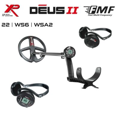 Deus 2 Dedektör – 22,5cm FMF Başlık, WS6 Master + WSA2 Kulaklık