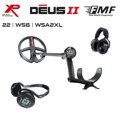 Deus 2 Dedektör – 22,5cm FMF Başlık, WS6 Master + WSA2XL Kulaklık