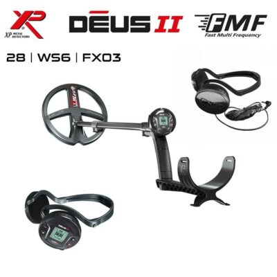 Deus 2 Dedektör – 28cm FMF Başlık, WS6 Master + FX03 Kulaklık